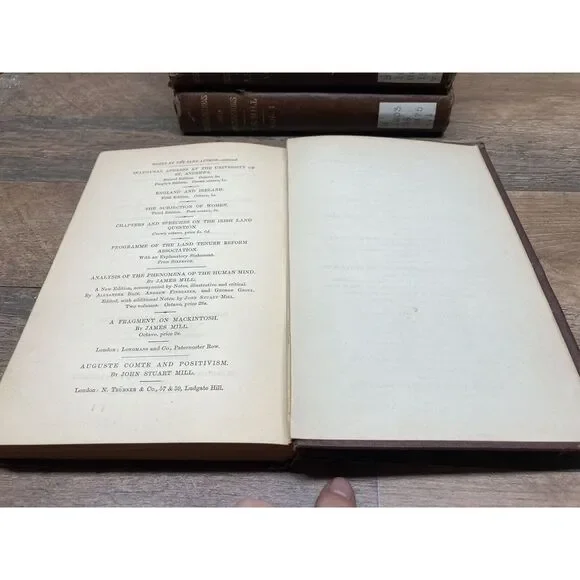 Dissertations and Discussions J.S. Mill Historical 4 Vol Set RARE‎